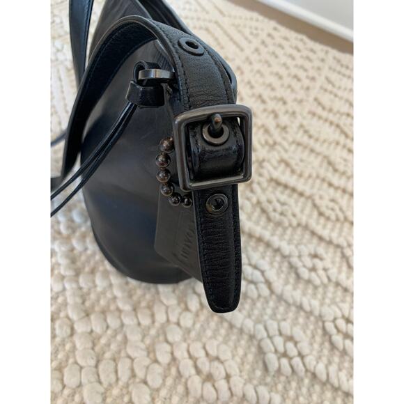 Coach Mini Bucket Black Leather Crossbody Shoulder Bag f1481 32281 - Picture 14 of 15